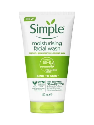 ژل شست‌وشوی صورت سیمپل مدل Moisturising