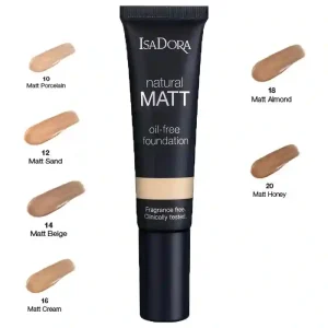 کرم پودر Natural Matt حجم 35میل ایزادورا